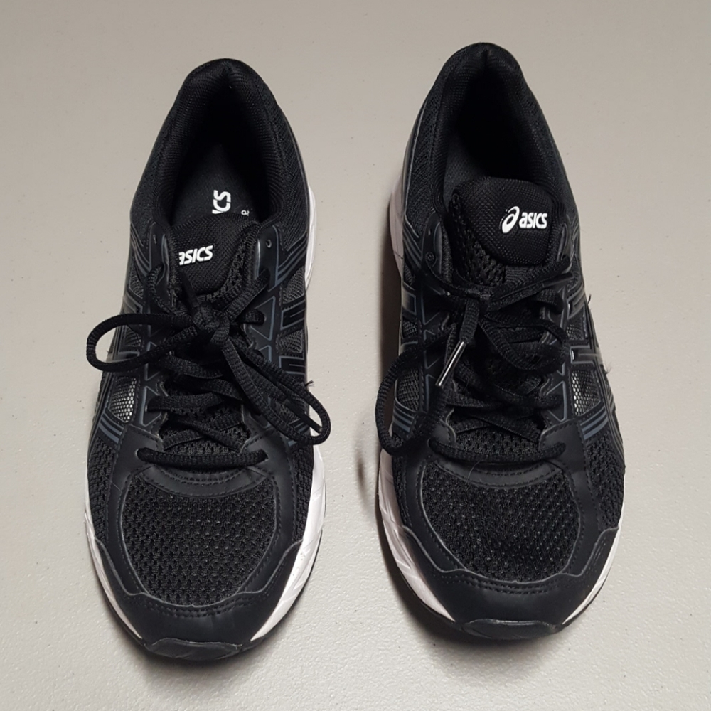 Asics ortholite T767N D Black shoes size 10 gel